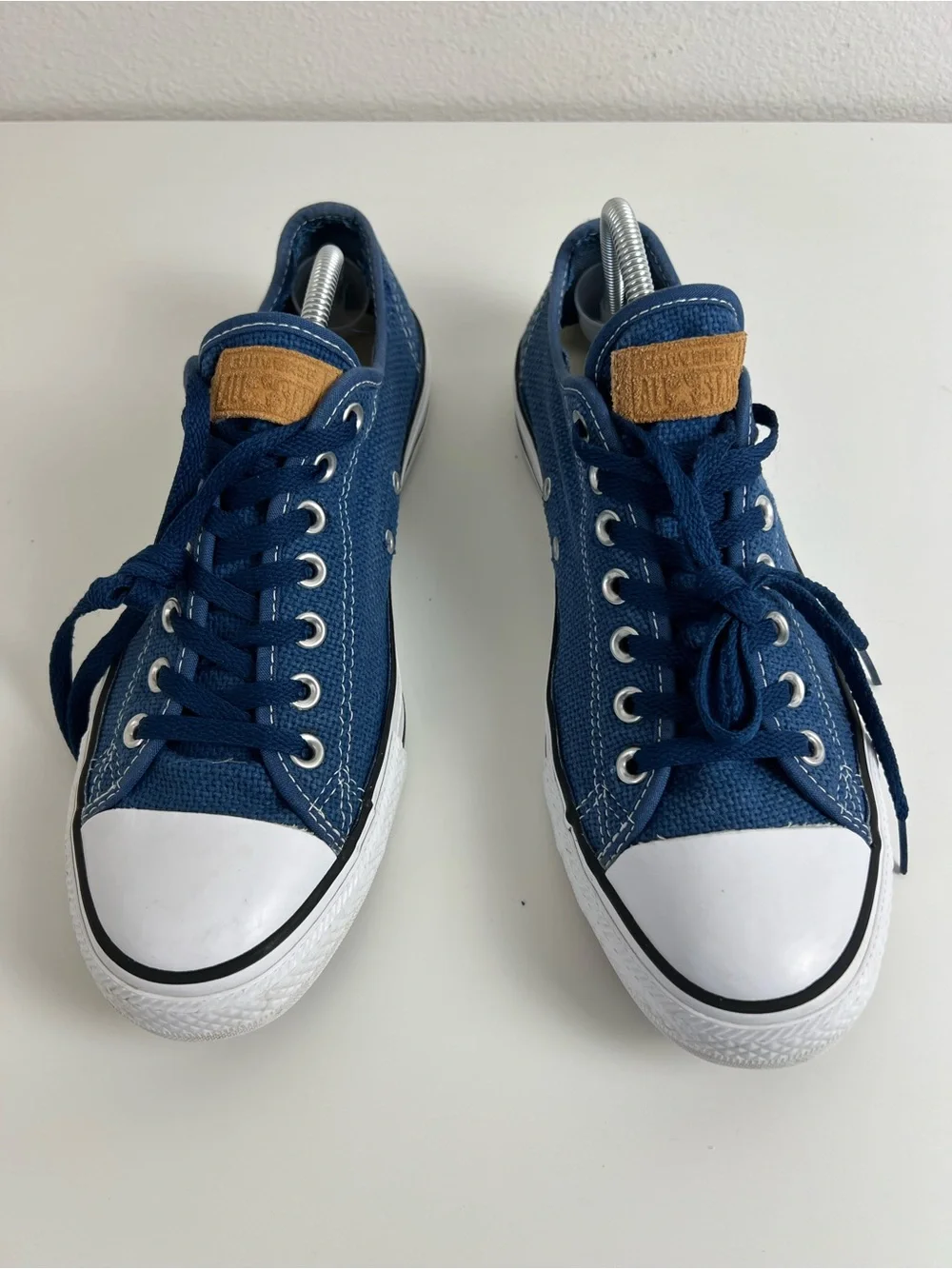 Converse Chuck Taylor All Star Blue Low Top Canvas Sneakers Skater Men’s 11 - Picture 2 of 12